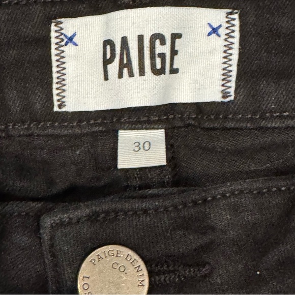 PAIGE Black Verdugo Ultra Skinny Jeans Classic Design - Picture 3 of 4